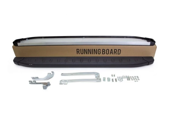 Omsa Line Volvo XC60 2018 Sonrası Proside Mat Siyah Alüminyum Alınlı Yan Basamak - 2