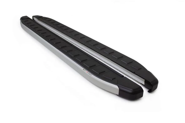 Omsa Line VW Caddy 2003-2014 Uzun Şasi Proside Mat Alüminyum Alınlı Yan Koruma Basamak