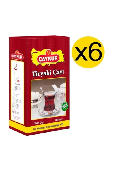 Çaykur Tiryaki Çay 1 Kg X 6 Adet