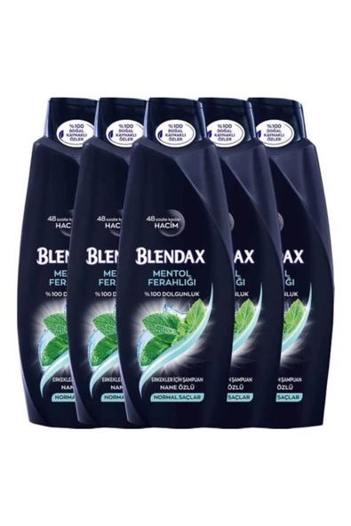 Blendax Erkekler İçin 500ml 6 Adet Mentollü Şampuan