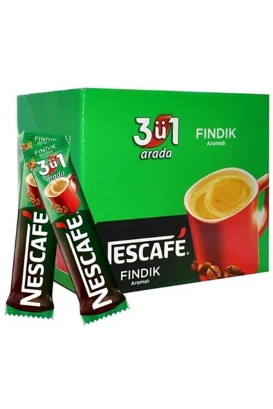 Nescafe 3ü 1 Arada Fındıklı Kahve 17 gr X 48 Adet