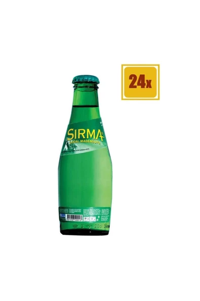 Sırma Doğal Mineralli Maden Suyu 200ml (24 lü Koli)