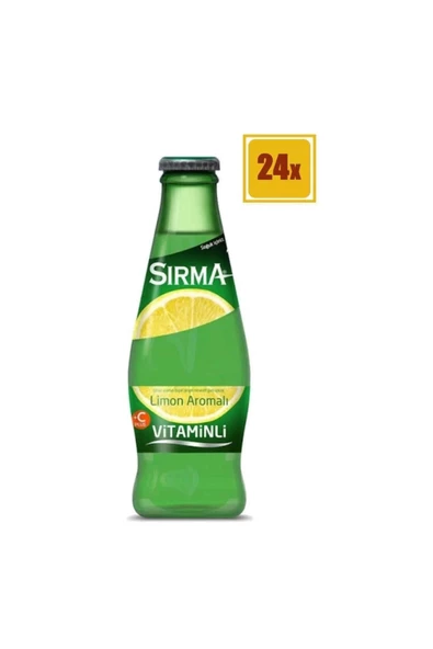 Sırma Limonlu Maden Suyu 200ml (24 lü Koli)