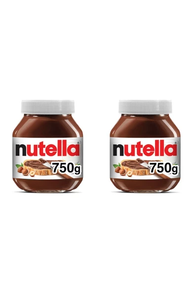 Nutella Kakaolu Fındık Kreması Cam Kavanoz 2 Ad X 750 Gr