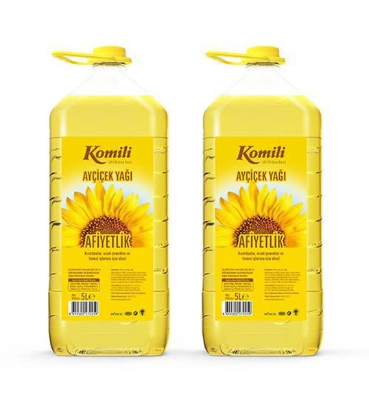 KOMİLİ AYÇİÇEK YAĞI 5 LT PET  2 ADET