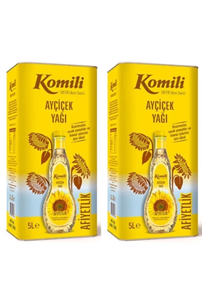 Komili Ayçiçek Yağı 5 lt 2 Adet