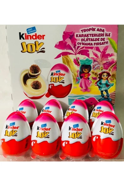 Kinder Kızlara Özel 8 Adet Joy