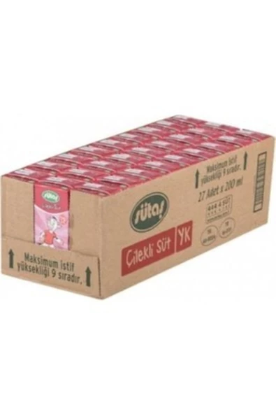 Sütaş Çilekli Süt 180 ml 27 Adet - 2