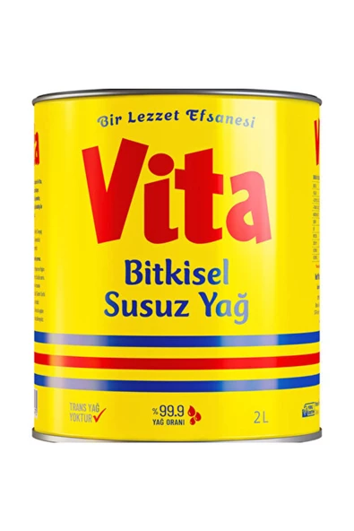 Vita Bitkisel Susuz Vita Yağ 2 lt