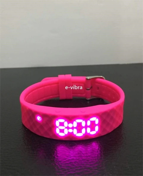 E-Vibra Tuvalet Eğitimi Saati - Şarj Edilebilir Sessiz Titreşimli Saat - Pembe - 2