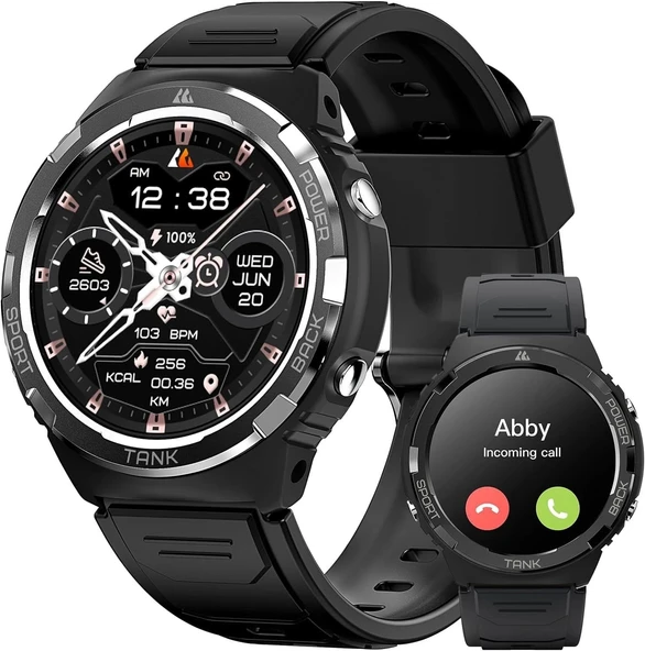 AMAZTIM Akıllı Saat, En Hafif Fitness Takip Cihazı, Kadınlar İçin - Siyah