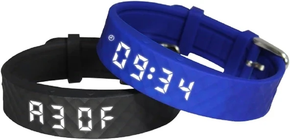 E-Vibra Tuvalet Eğitimi Saati - Şarj Edilebilir Sessiz Titreşimli Saat - Mavi - 3