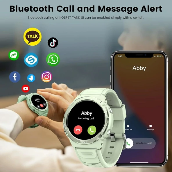 AMAZTIM Akıllı Saat, En Hafif Fitness Takip Cihazı, Kadınlar İçin - Yeşil - 2