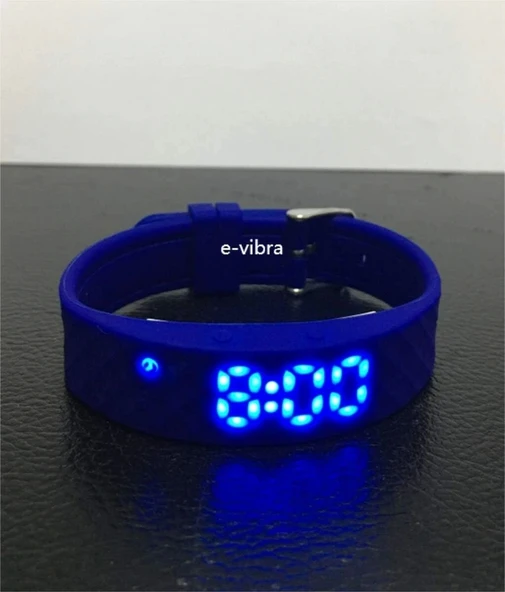 E-Vibra Tuvalet Eğitimi Saati - Şarj Edilebilir Sessiz Titreşimli Saat - Mavi - 2