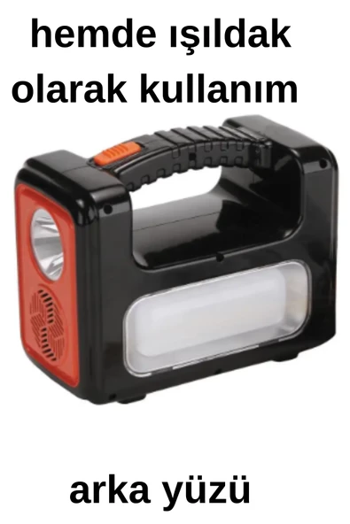 Güneş enerjili solar panelli radyolu+Bluetooth+mp3 ve telefon şarj özellikli solar kamp lambası - 3