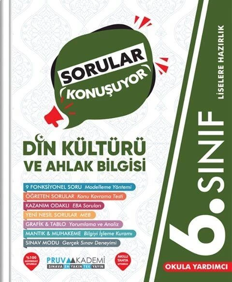 6. Sınıf Din Kültürü ve Ahlak Bilgisi Sorular Konuşuyor Pruva Akademi