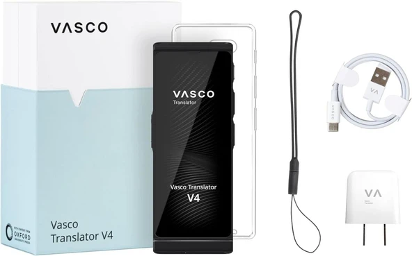 Vasco V4 Dil Tercüman Cihazı - 108 Dil - WiFi Olmadan Ücretsiz - Gri - 2