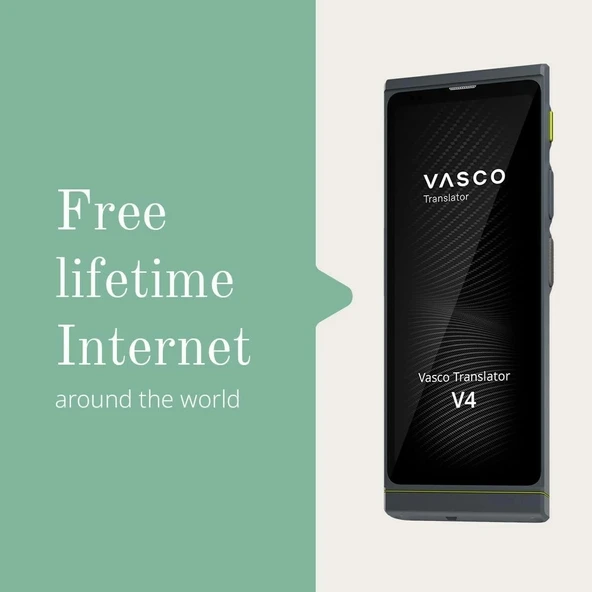 Vasco V4 Dil Tercüman Cihazı - 108 Dil - WiFi Olmadan Ücretsiz - Gri - 3
