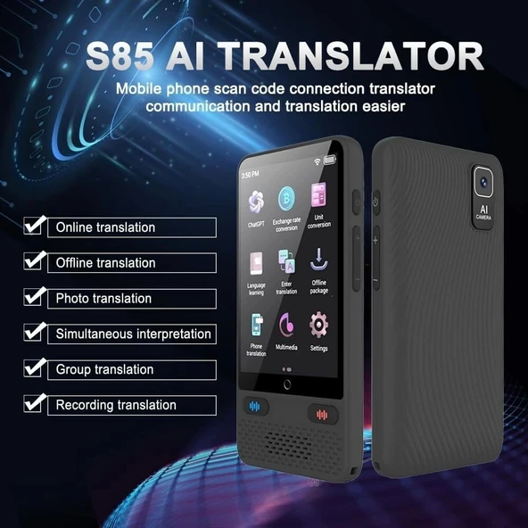 Rodxegu Çift Yönlü Dil Tercümanı, 138 Dil Destekler - Taşınabilir Anında Tercüman - 3