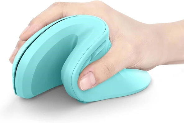 Seenda Ergonomik Kablosuz Dikey Mouse, Bluetooth 4.0+USB - Nane Yeşili
