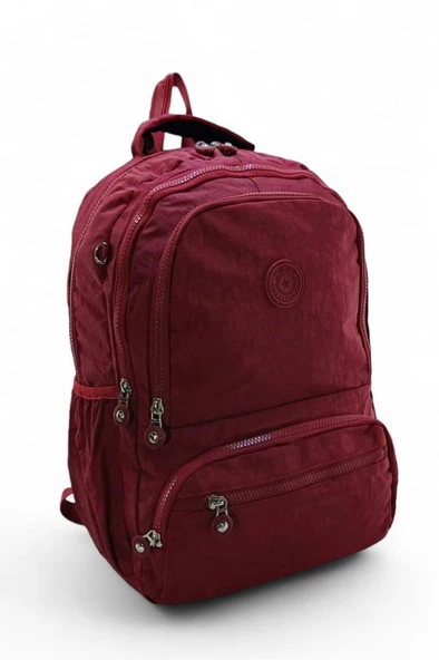 Ortaokul Lise Üniversite Okul Sırt Çantası Unisex 40*30 Cm Su İtici Hafif Klinkır Kumaş Çok Cepli - 11