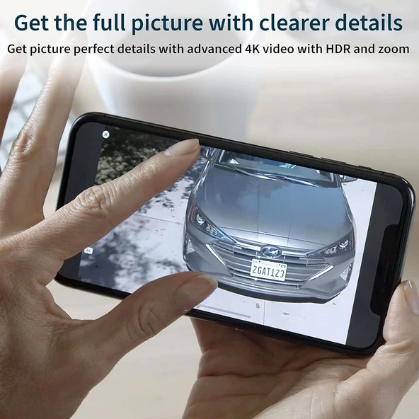 Arlo Ultra 2 Spotlight Kablosuz Ev Güvenlik Kamerası, Eklenti - Siyah - 4