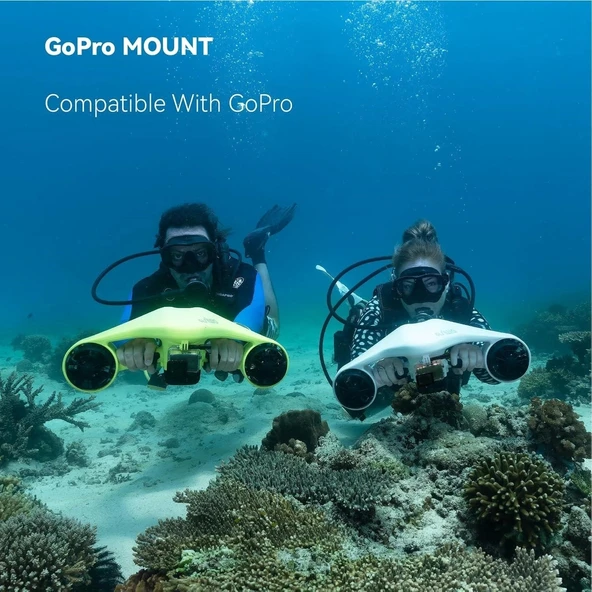 Asiwo Sualtı Deniz Scooter,Çift Motorlu - Çocuklar/Yetişkinler - Turuncu - 4