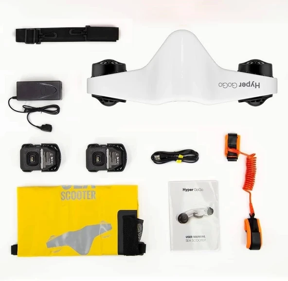 Hyper Gogo Manta Deniz Scooter, Çift Motor Maksimum Derinlik 45M - Beyaz - 3