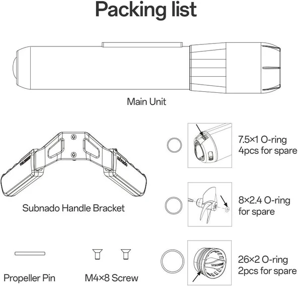 Waydoo Subnado Su Sporları, Sualtı Dalış Scooter Lite - Mavi - 2