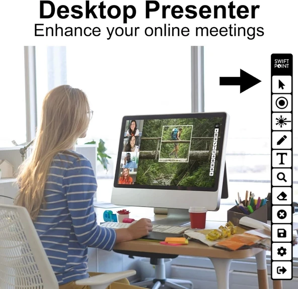 Swiftpoint PadPoint Kablosuz Mouse, Mini Ergo Kalem Tutacağı, Apple İçin Üretilmiştir - 4