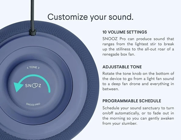 Snooz Pro - Akıllı Beyaz Gürültü Makinesi ve Seyahat Çantası - Mor - 4