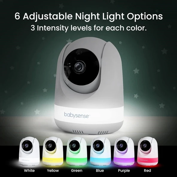 Babysense 5.5 Inc 1080p Full HD Bölünmüş Ekranlı Bebek Monitörü, 2 Kamera - 2