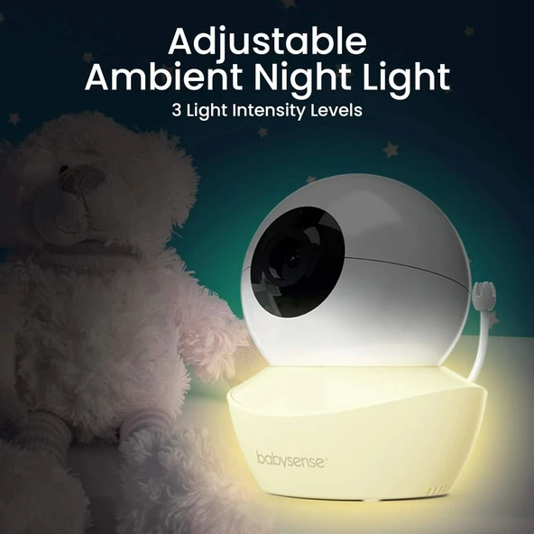 Babysense 5 Inc HD Bölünmüş Ekranlı Bebek Monitörü, 2 Kamera ve Ses Özellikli - 3