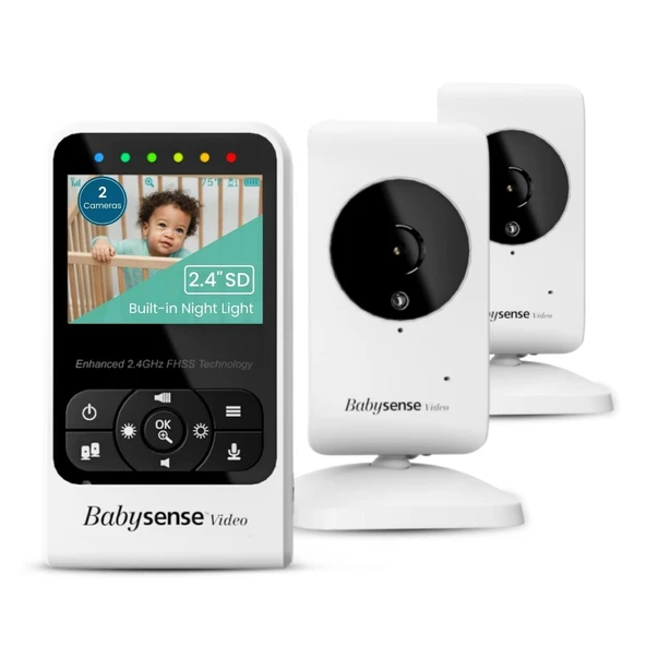 Babysense V24R-2 Video Bebek Monitörü Kamera ve Ses, Uzun Menzil