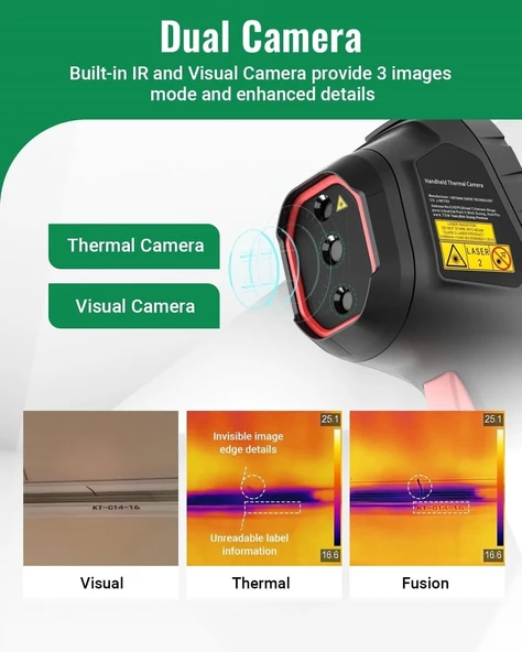 HSFTOOLS HF96V Görsel Kameralı Termal Kamera, Süper Çözünürlük 240 x 240 - 2