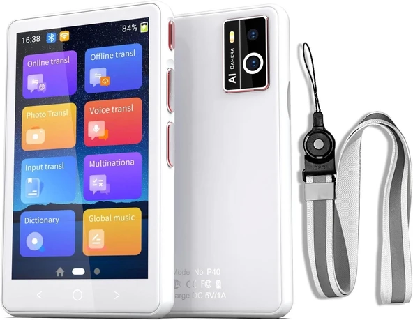 Winonela Dil Tercüman Cihazı, WiFi Gerektirmez, 4 Inc Dokunmatik Ekran - 135 Dil