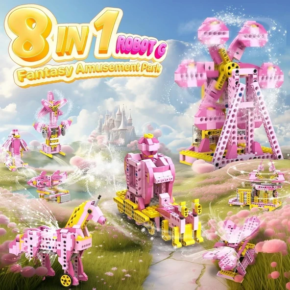 Apitor 8'i 1 arada Elektrikli Motor Robotik Bilim Kitleri - 298 Parça - Kızlar İçin - 2