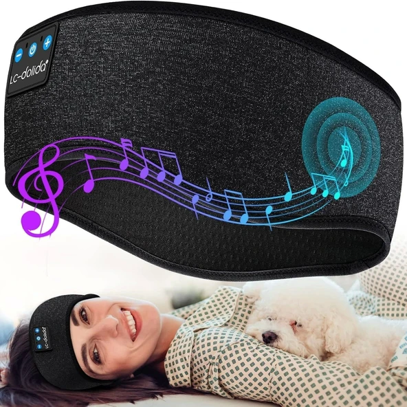 LC-dolida Uyku Maskesi - Kablosuz Kulaklıklar - Bluetooth 5.2 - Siyah - 1