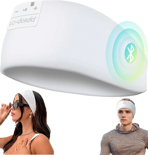 LC-dolida Uyku Maskesi - Kablosuz Kulaklıklar - Bluetooth 5.2 - Arktik Beyaz - 1
