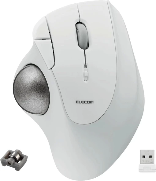 ELECOM Ergonomik Konfor Tasarım Trackball IST Kablosuz 2.4GHz Bağlantı