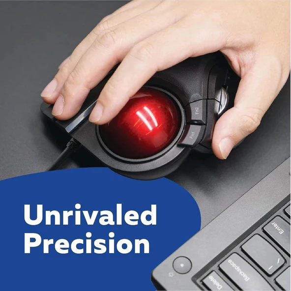 ELECOM HUGE Trackball Mouse, Kablolu, Parmakla Çalıştırılan, 8 Düğmeli - 2