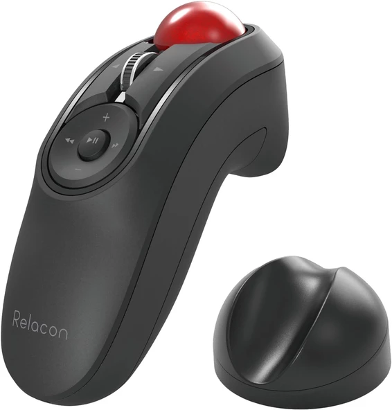 ELECOM Relacon Elde Taşınabilir Trackball İşaretçisi, Ergonomik Başparmak Mouse