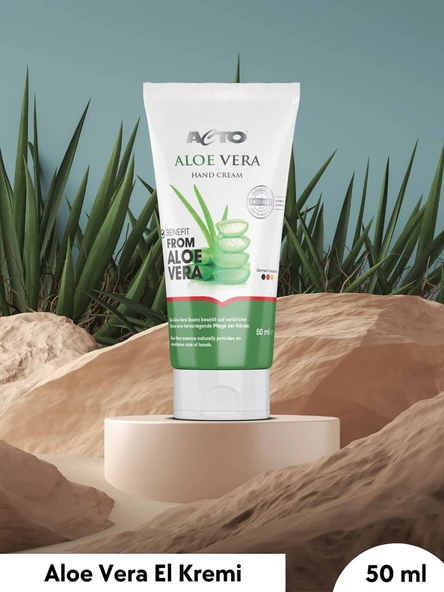 ACTO® ALOE VERA HAND CREAM 50 ml | Aloe Vera Özlü El Bakım Kremi | YENİ FORMÜL - 5