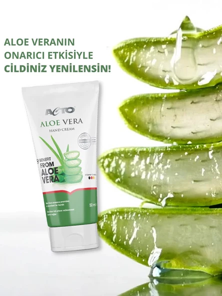 ACTO® ALOE VERA HAND CREAM 50 ml | Aloe Vera Özlü El Bakım Kremi | YENİ FORMÜL - 4