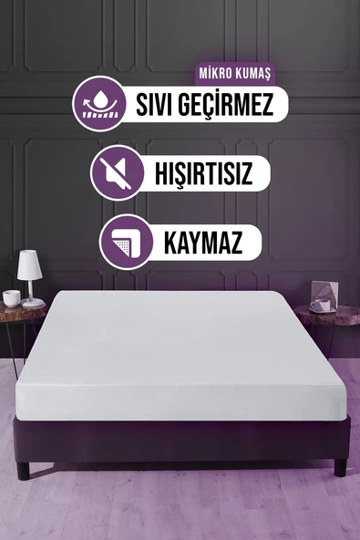 Mikro Fitted  Sıvı Geçirmez Yatak Alezi  90 x 190 cm