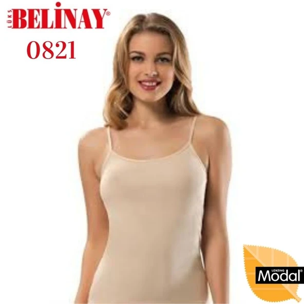 Belinay İp Asklılı Modal Yumuşak Bayan Atlet 0821 - 3