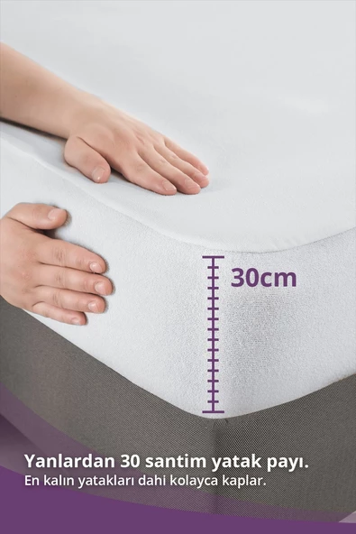 Mikro Fitted Sıvı Geçirmez Yatak Alezi Mikro 150 x 200 cm - 2