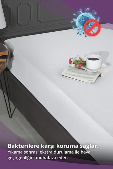 Mikro Fitted Sıvı Geçirmez Yatak Alezi Mikro 150 x 200 cm - 5