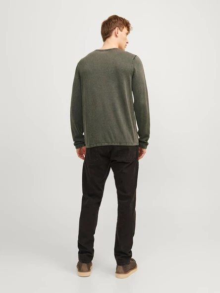 JACK JONES Erkek Haki Renk Kazak 12174001 - 3