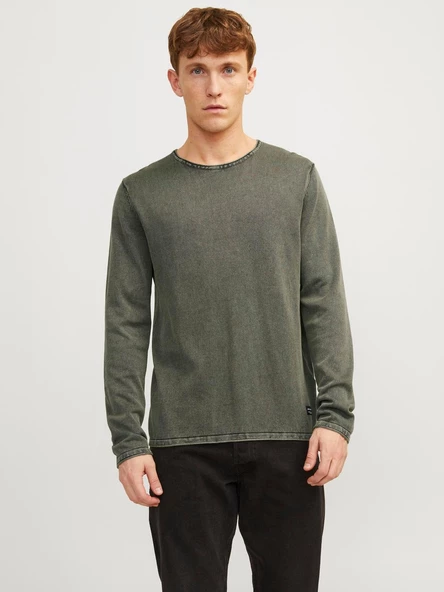 JACK JONES Erkek Haki Renk Kazak 12174001 - 2